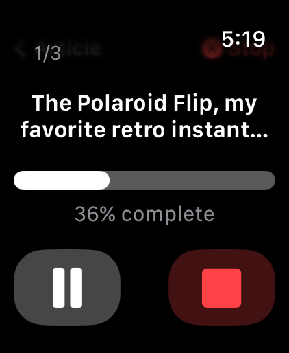 punkt on Apple Watch