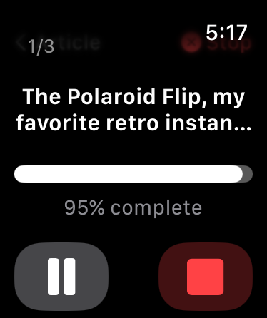 punkt on Apple Watch